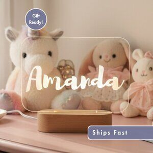 Personalized LED Name Light | Custom Logo Sign | Worker, Boss & Employee Gift